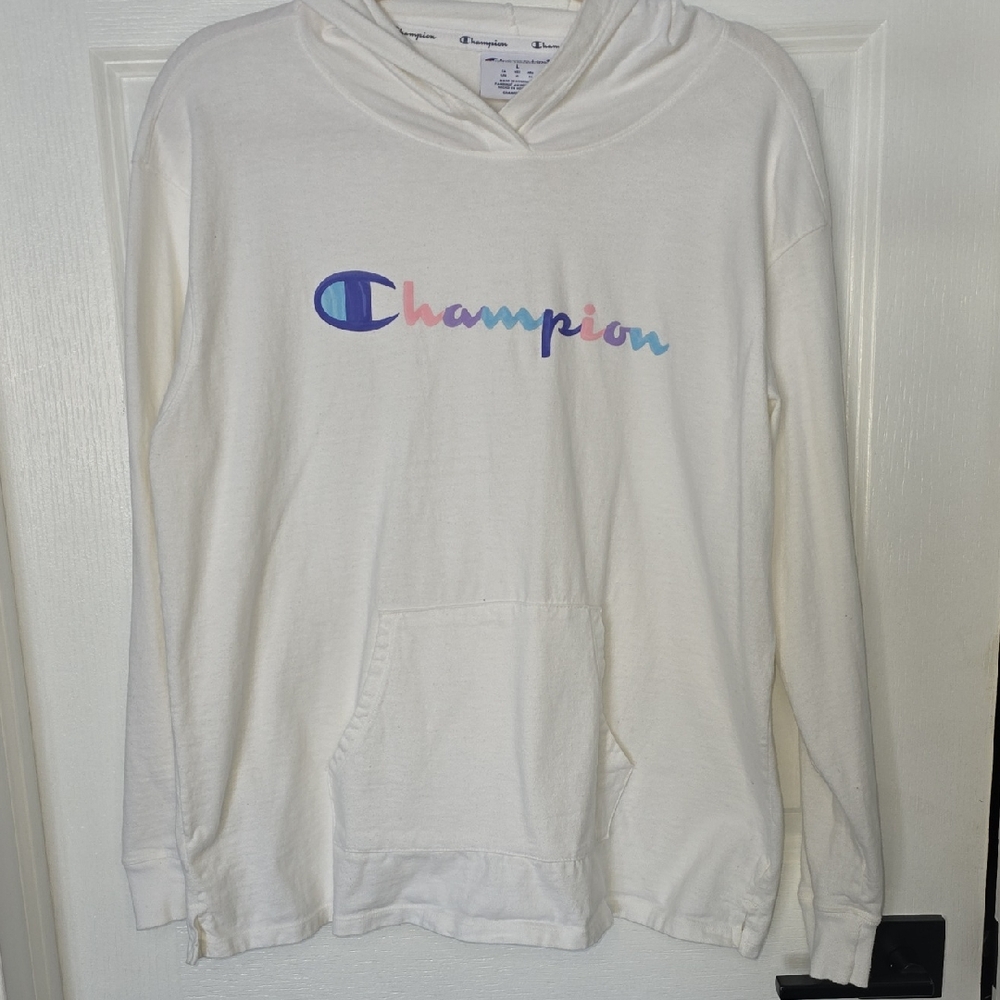 Champion Hoodie with Colorful Logo